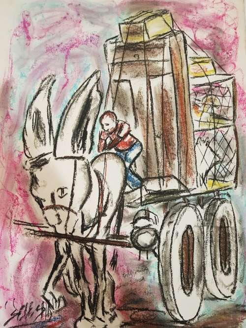 SELESHO  -X LARGE-APPROX.430MM X 610MM-VALUED AT R5000