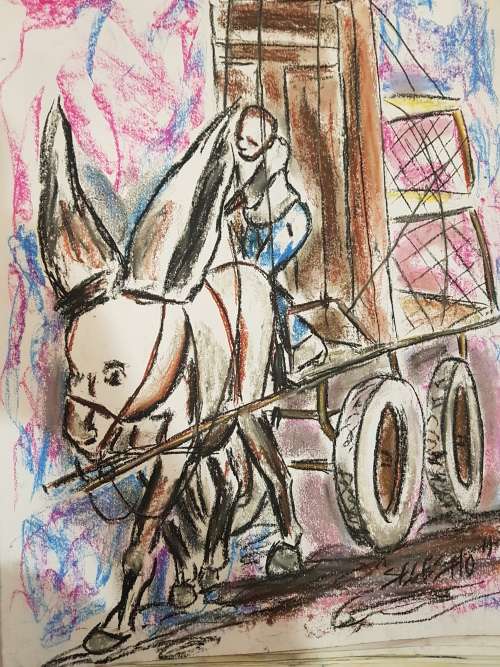 SELESHO  -X LARGE-APPROX.430MM X 610MM-VALUED AT R5000