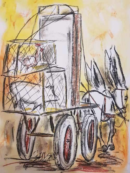 SELESHO  -X LARGE-APPROX.430MM X 610MM-VALUED AT R5000