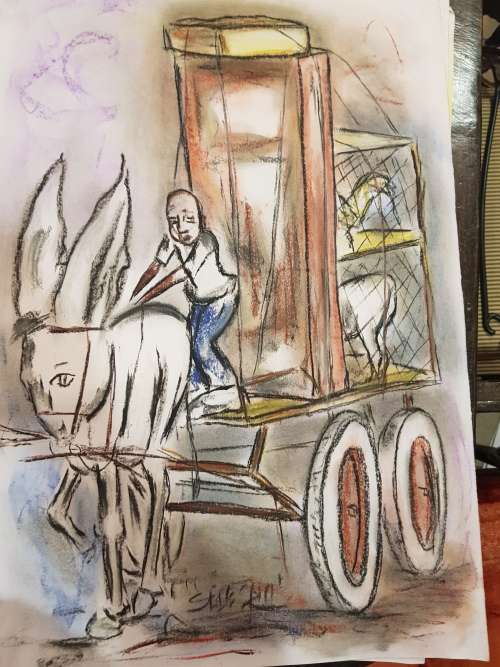 SELESHO  -X LARGE-APPROX.430MM X 610MM-VALUED AT R5000