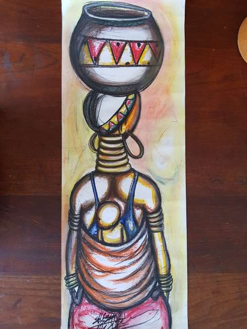 SELESHO - SUPER LARGE -THE JOURNEY OF MOTHER AND CHILD PART 1-RIGHT FACING