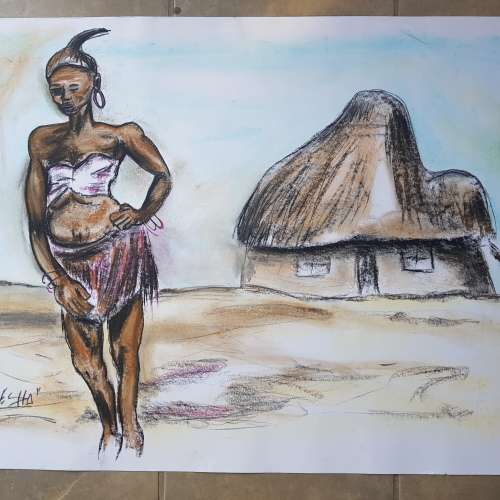 SELESHO - SUPER,SUPER,SUPER, LARGE PIECE   VERY DETAILED INVESTMENT TREASURE