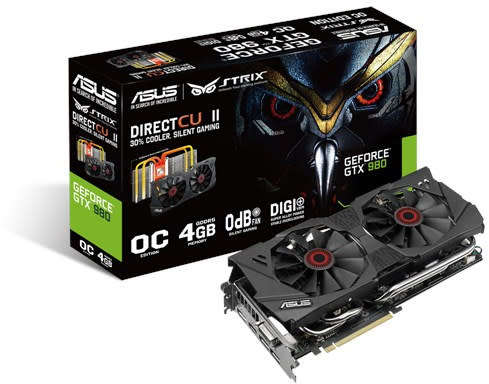 ASUS Strix nVidia GTX 980 OC 4GB GDDR5 256bit Graphics Card (New and Sealed)