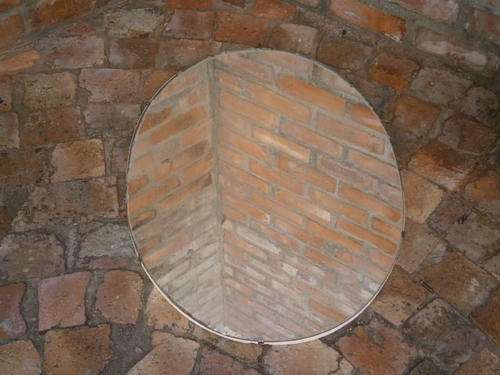 Large Old Oval Mirror