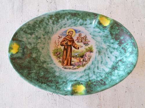 Francesco of Assisi Religious Porcelain Bowl