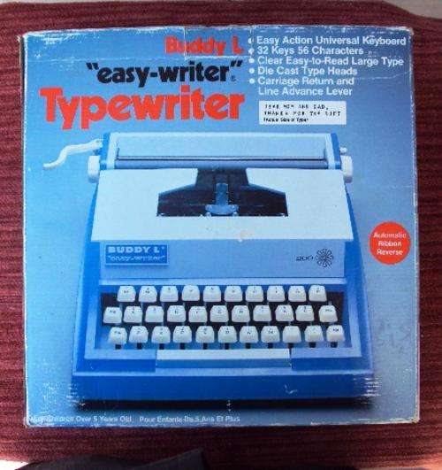 BUDDY L EASYWRITER TYPEWRITER 200 - IN ORIGINAL BOX-retro-education