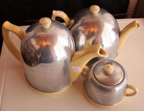 SET OF 3 -COFFEE POT, TEA POT AND SUGAR BOWL - VERY OLD!