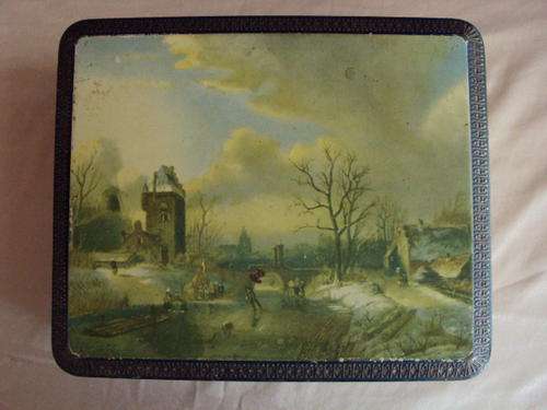 Vintage tin (river & castle on lid)