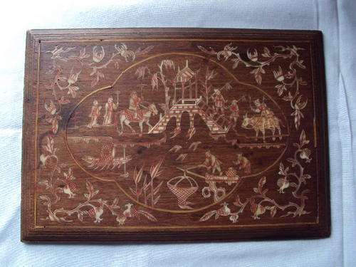 Vintage Chinese/Japenese? wooden plague