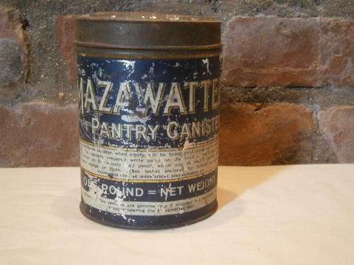Blue Mazawattee Tin (B)