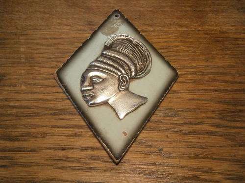 African Woman - Diamond Shaped plaque