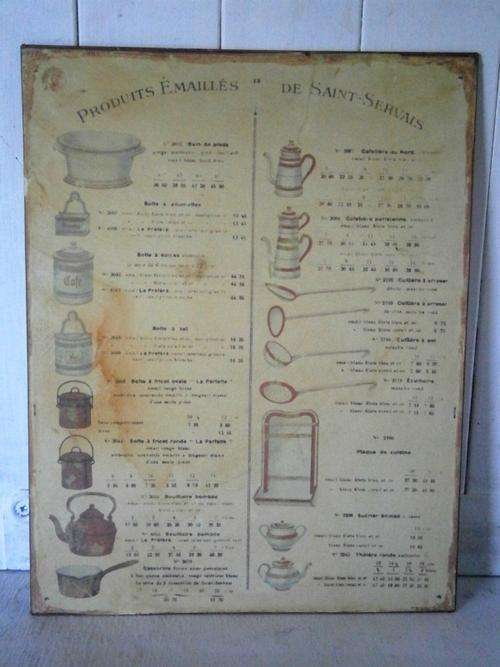 Rusted sign: Produits Emailles De Saint-Servais