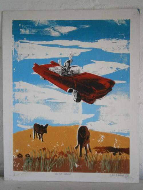 Original Lithograph "The Red Valiant" by Chris Diedericks