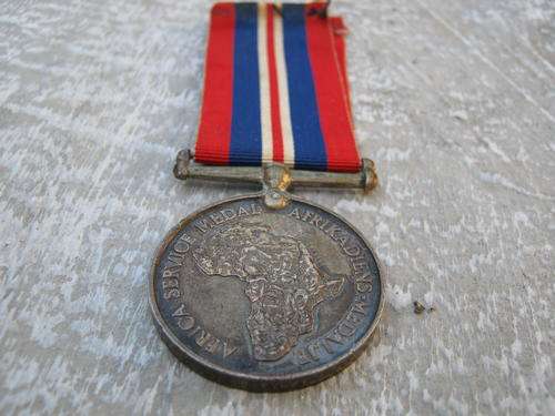 AFRICAN SERVICE MEDAL WITH RIBBON