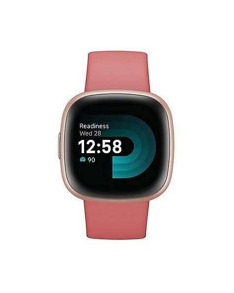 Fitbit Versa 4 (Pink Sand/ Copper Rose Aluminium)