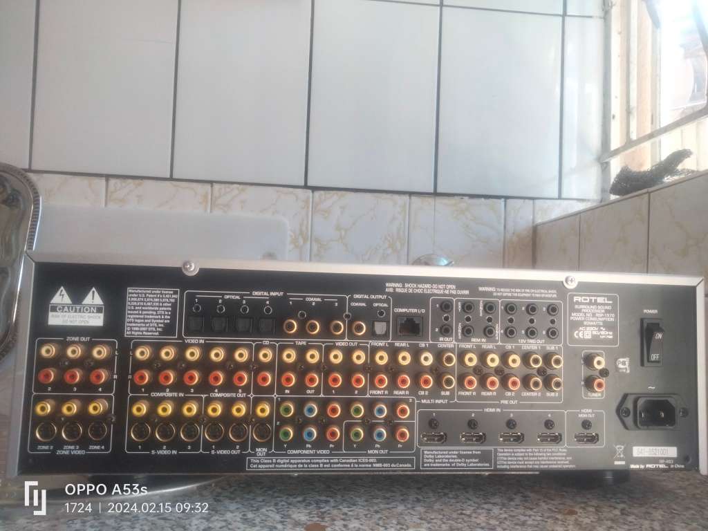 Rotel RSP-1570 7.1 Channel Home Theater Processor, Preamplifier, RSP1570