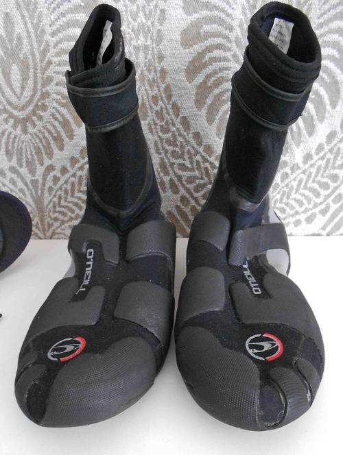 O'neill Psycho Round Toe Boot 3mm *Men's Surfing Booties* Size UK10 / US 11/ EU 44