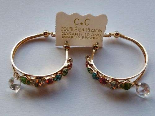 Earrings - Gold Plated - 18 carats