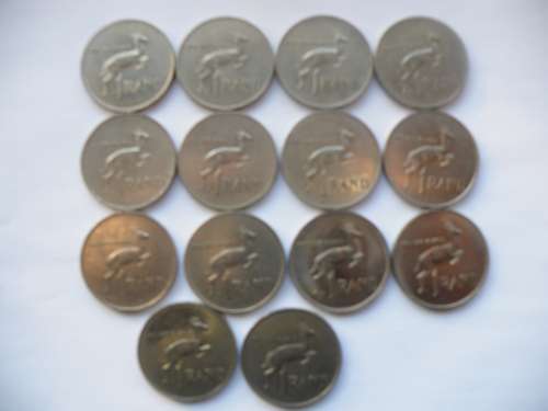 South Africa R1 1977 - 1990 - THE FULL SET