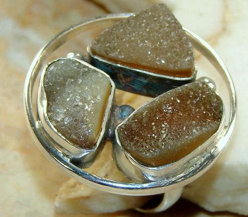 AS SWEET AS HONEY .925 SILVER RING