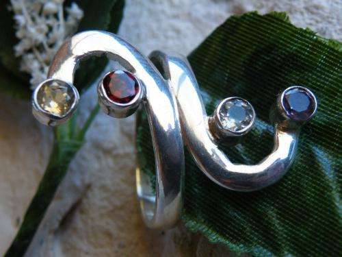 Multigem 925 Silver Ring