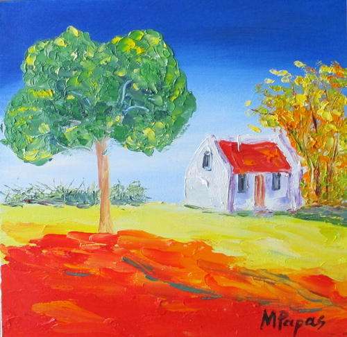 Country Cottage,  oil painting