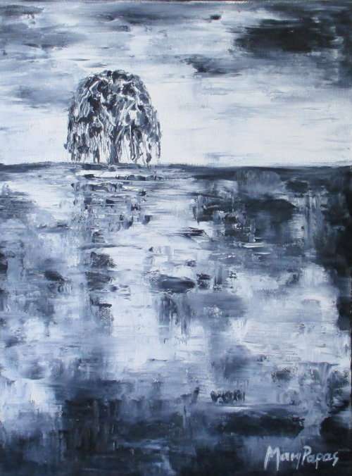 Resilience 4, oil painting by Mary Papas