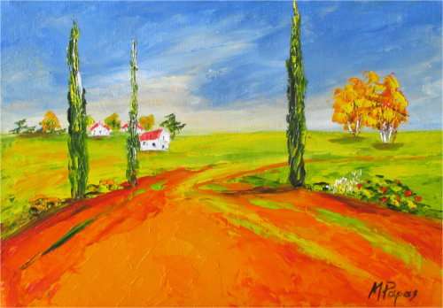 Country Scene 36,  oil painting by Mary Papas
