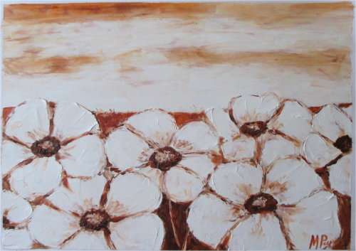 Field of Poppies, oil painting by Mary Papas