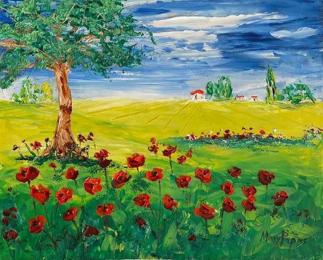 Country Scene 62,  oil painting by artist Mary Papas