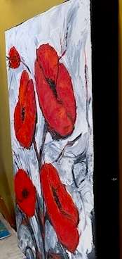 Red Blooms,  oil painting>>SUPER SPECIAL PRICE<<