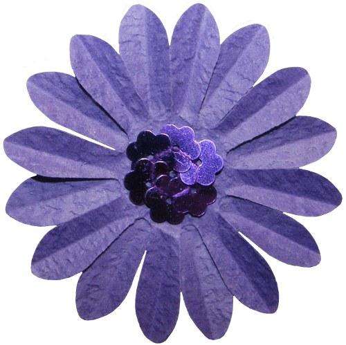 Paper Flowers "Bright Purple" x10