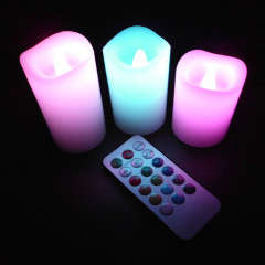 Led wax remote Candles Scented, 3 set