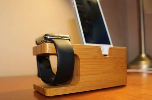 Bamboo iPhone Stand (Also holds Apple Watch) - Lowest Price in South Africa!