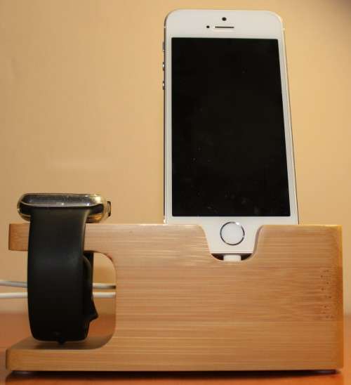 Bamboo iPhone Stand (Also holds Apple Watch) - Lowest Price in South Africa!
