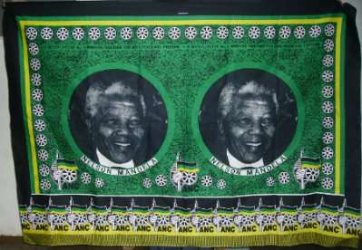 Aumy - Nelson Mandela Fabric Sheet +- 1.6m X 1.1m