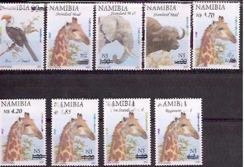 2007. Surcharges on 3rd Definitives 9v. Unmounted Mint