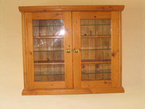 Oregon Pine display Cabinet