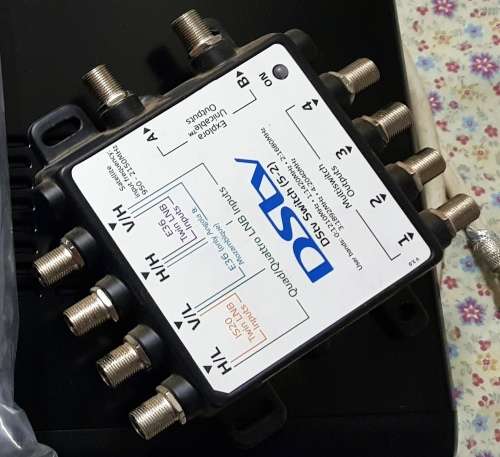 Dstv  Dish with dual LNB,Splitter box,