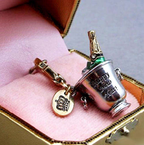 Juicy Couture Champagne Bucket Charm (2010 Limited Edition)