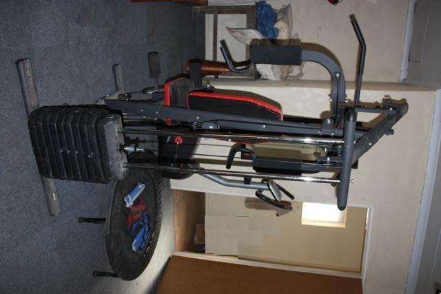 HOME GYM + GYM BIKE+ WEIGHTS