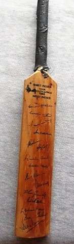West Indies Tour to SA. 1983 (Autographs) - Small Bat