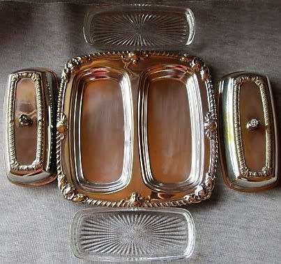 Butter Tray with Glass Holders - SPONK Plate
