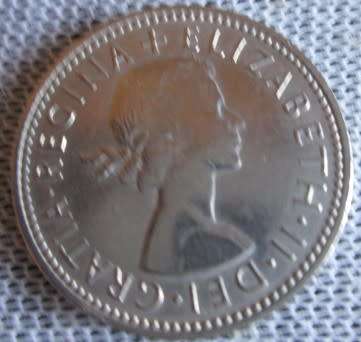 1962 Great Britain One Shilling Queen Elizabeth
