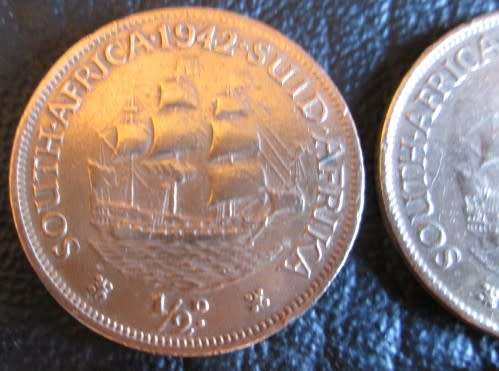 1942 Union of South Africa 1/2d