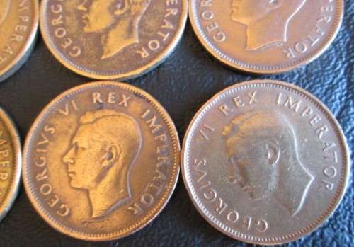 1942 Union of South Africa 1/2d