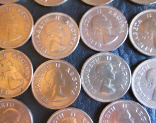 1955 Union of South Africa 1/2d