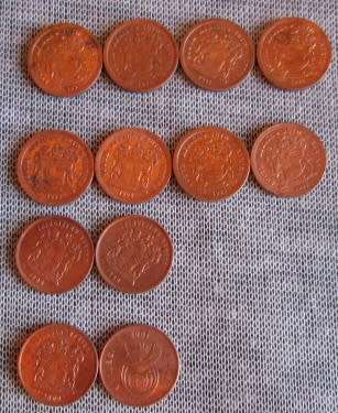 One Cent 1991/93 /96 /2000/01 (Lot)