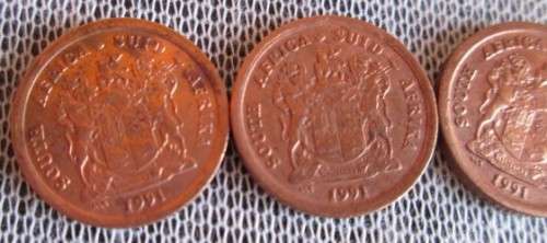 One Cent 1991/93 /96 /2000/01 (Lot)