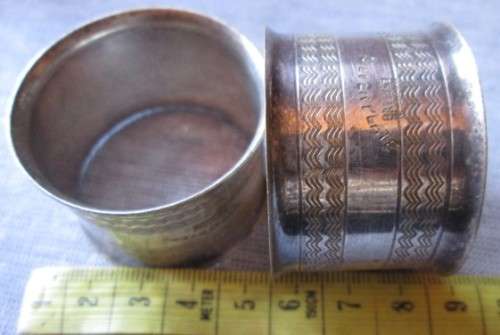 Serviette Rings Silver Plated